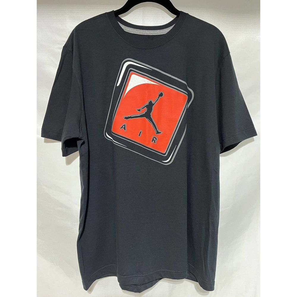 NWT Nike Air Jordan 3 Hang Tag T-Shirt Black Size Large square short sleeve